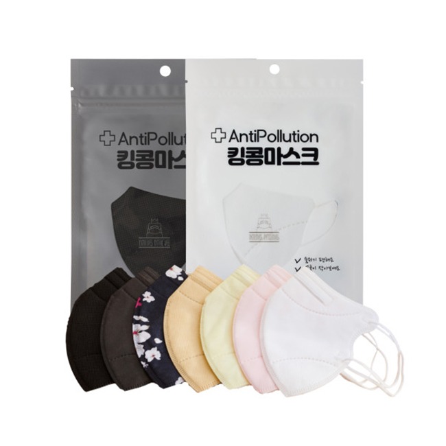 킹콩마스크 3팩(15매입) 숨쉬기 편한 마스크