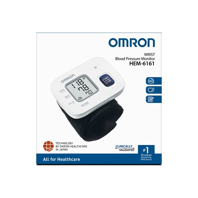 오므론 HEM-6161 가정용 손목혈압계 자동전자혈압계